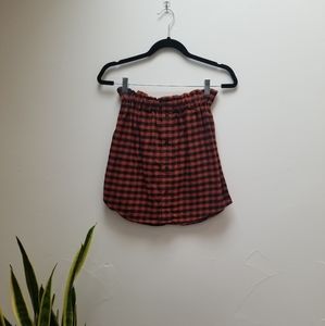 Create Good Boyfriend Plaid Mini Skirt